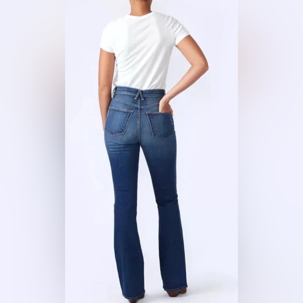 SLVRLAKE Charlotte High Rise Atlantic City Bootcut Flare Blue Jeans size 28 - Picture 2 of 8